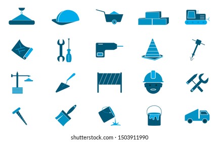 Building tools icons vector illustration used for web.