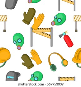 Building tools pattern. Cartoon illustration of building tools vector pattern for web