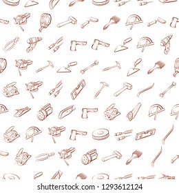 Building tools set. Background for printing, design, web. Seamless. Binary color.
