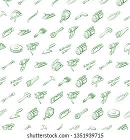Building tools set. Background for printing, design, web. Usable as icons. Seamless. Binary color.