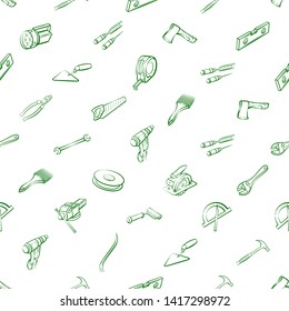 Building tools set. Background for printing, design, web. Usable as icons. Seamless. Binary color.