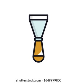 Building Tools Vector Filled Outline Icon. illustration Style 