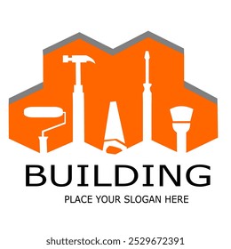 BUILDING TOOLS VEKTOR PLACE YOUR SLOGAN HERE