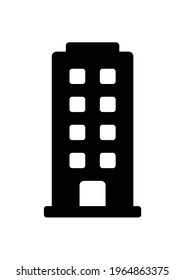 Building tower flat vector icon 