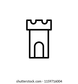 Building tower icon. Element of real estate sign for mobile concept and web apps icon. Thin line icon for website design and development, app development