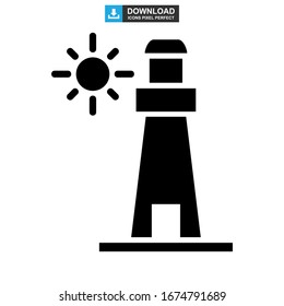 building tower icon or logo isolated sign symbol vector illustration - high quality black style vector icons
