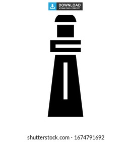 icono de torre de construcción o logotipo símbolo de signo aislado ilustración vectorial - iconos vectoriales de estilo negro de alta calidad
