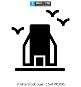icono de torre de construcción o logotipo símbolo de signo aislado ilustración vectorial - iconos vectoriales de estilo negro de alta calidad
