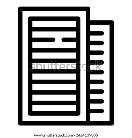 Building tower icon outline vector. Culture design. Sydney city tower