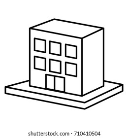 Building tower isolated