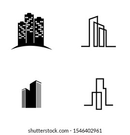 Building town construction logo eps10