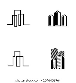 Building town construction logo eps10