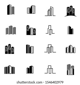 Building town construction logo eps10