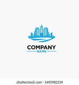 Building Town Construction Logo Vector Image Stock Vector (Royalty Free ...