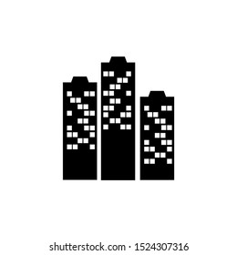 Building town construction logo vector image
