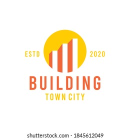 Building town Logo design Vector