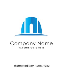 building town modern logo template