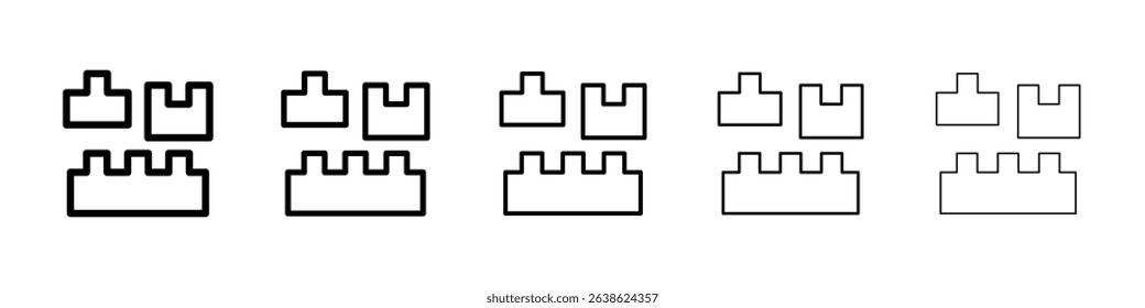 building toy icon concept. graphic design, logo, Web, UI.