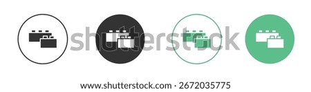 building toy icon Minimal Flat Line Vector Icon Set.