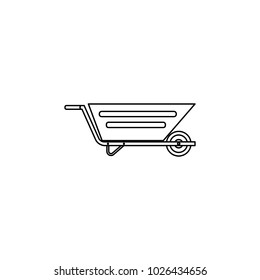 building trolley icon. Element of construction tools for mobile concept and web apps. Thin line icon for website design and development, app development. Premium icon on white background