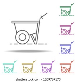 building trolley outline icon. Elements of Construction in multi color style icons. Simple icon for websites, web design, mobile app, info graphics