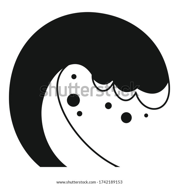 Building\
tsunami icon. Simple illustration of building tsunami vector icon\
for web design isolated on white\
background