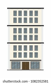Building Type on white background vector Illustration
