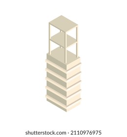 Construcción isométrica en segundo plano