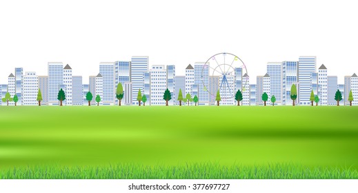 Building urban landscape background