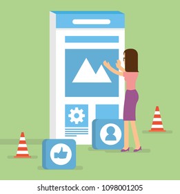 building User Interface for mobile application