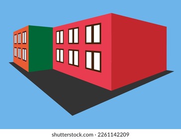 Building vector design illustration. Urban life concept