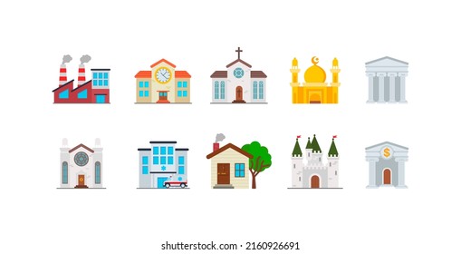 Ilustraciones de conjunto de vectores de construcción Emoji. Construyendo emoticonos