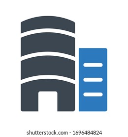 icono de color de glifo vector de construcción 