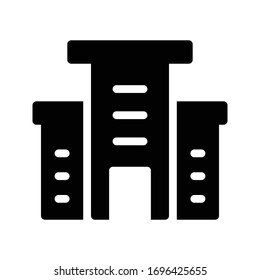 icono plano de glifo vector de construcción 