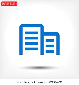 building vector icon 10 EPS