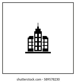 Building Vector Icon.