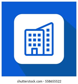 Building vector icon, apartment symbol. Modern, simple flat vector illustration for web site or mobile app