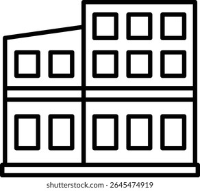 Building vector icon. Can be used for printing, mobile and web applications.