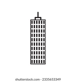 Building vector icon. City building flat sign design. Building home symbol pictogram. UX UI icon