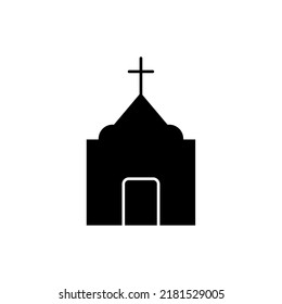Building Vector Icon, Glyph Style, Black