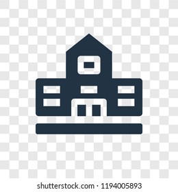 Building vector icon isolated on transparent background, Building transparency logo concept