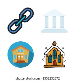 building vector icon set