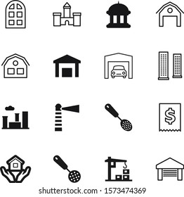 building vector icon set such as: heavy, monument, kingdom, window, beach, industrial, stock, cable, suburb, investment, lifting, digital, parliament, shipping, circle, break, paper, glossy, fortress