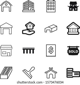 building vector icon set such as: old, hotel, agriculture, hold, farm, bridge, palm, court, tree, wheel, retail, bricks, neighborhood, traditional, buildings, button, temple, chinese, frame, grunge