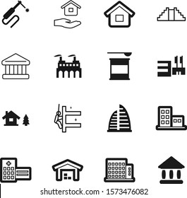 building vector icon set such as: chalet, bank, roman, holding, shop, sports, library, person, environment, medicine, plant, clinic, south, nutritional, button, weight, finance, hospital, court
