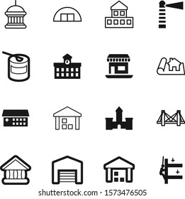 building vector icon set such as: restaurant, men, shop, goverment, glass, shiny, cleaning, bcaa, knowledge, digital, retail, hospital, navigation, supplement, collection, bodybuilding, shape, roof