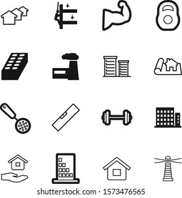 building vector icon set such as: shore, instrument, sale, maintenance, liquid, template, seaside, government, hotel, food, services, pollution, housing, rough, color, care, toy, plan, stone, service