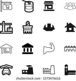 building vector icon set such as: abstract, blue, training, bright, chapel, connection, exterior, antique, hard, iron, internet, ornamental, view, retail, healthy, automobile, residential, stock