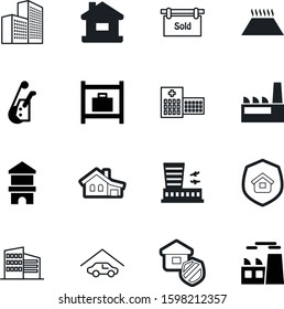 building vector icon set such as: metal, passenger, healthy, bag, environment, port, weight, tower, sale, flooring, animal, oil, abstract, hospitalization, lifting, aviation, medicine, automobile