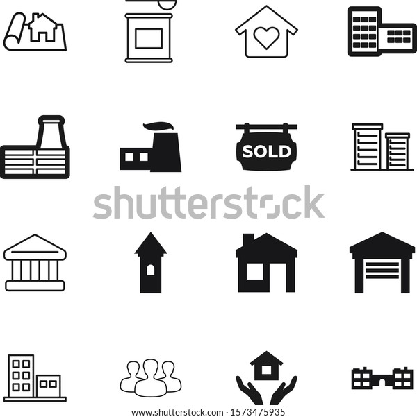 building vector icon set such as: classical,\
architect, internet, fitness, energy, weight, industry, child, jar,\
money, old, leader, roman, engineering, love, hold, cleaning,\
advertisement, paper